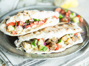 Veggie Pita with Grilled Eggplant